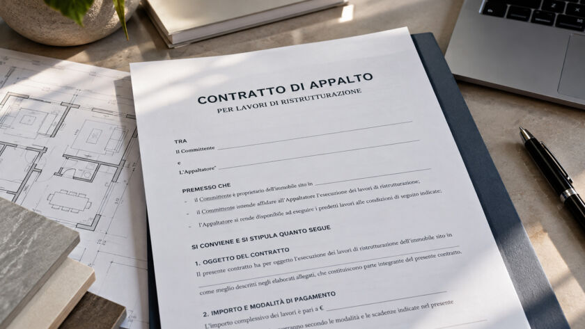Edil Fintech - Contratto di appalto per ristrutturazione
